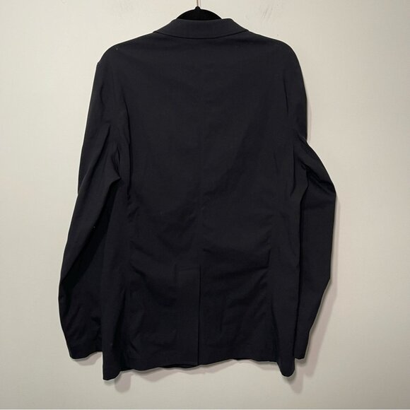 Paskho Men Black Tech Travel Stretch Blazer Jacket M Performance minimal Modern - Picture 6 of 11